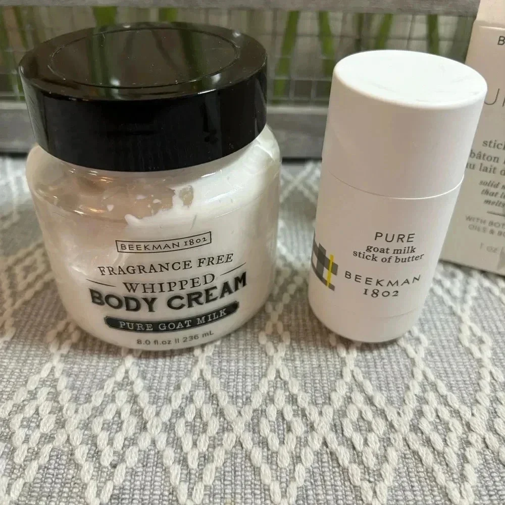 Beekman 1802 Whipped Body Cream‎ and Pure Goat Milk Stick of Butter Bundle.